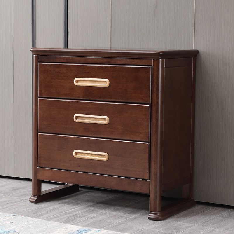 Traditional Brown Storage Chest Dresser Vertical Wooden Chest with 3 / 4 / 5 Drawers