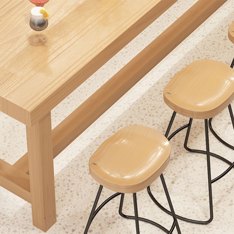 Modern Wooden Bar Counter Table Rectangle Bar Counter Table for Home