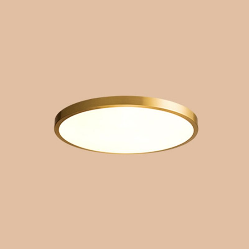 Round 1-Light Flush Mount Ceiling Light Modern Style Acrylic Led Flush Mount