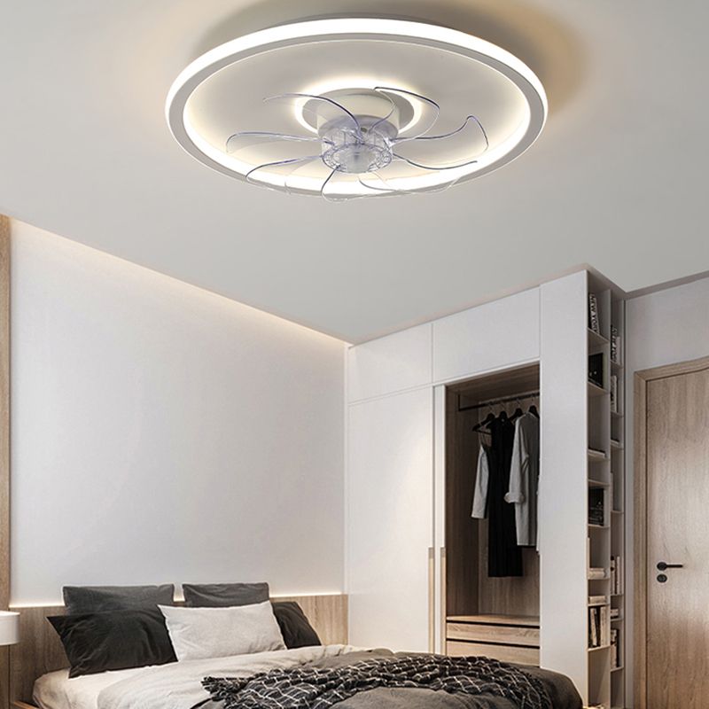 2 Light Ceiling Fan Lighting Modern Style Metal Ceiling Fan Light for Living Room