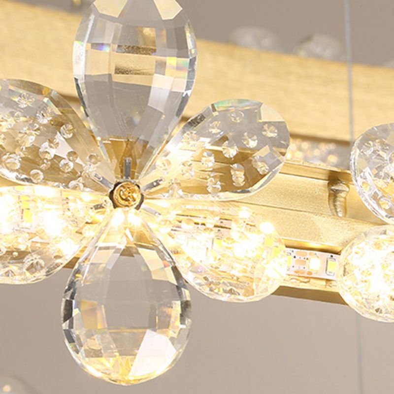 Modern Gold Chandelier Multiple Rings Chandelier Pendant Light Metal Chain Chandelier