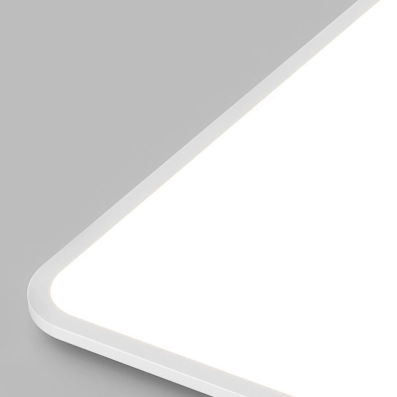 Metal Geometric Flush Mount Lamp Modern Flush Ceiling Light Fixture in White