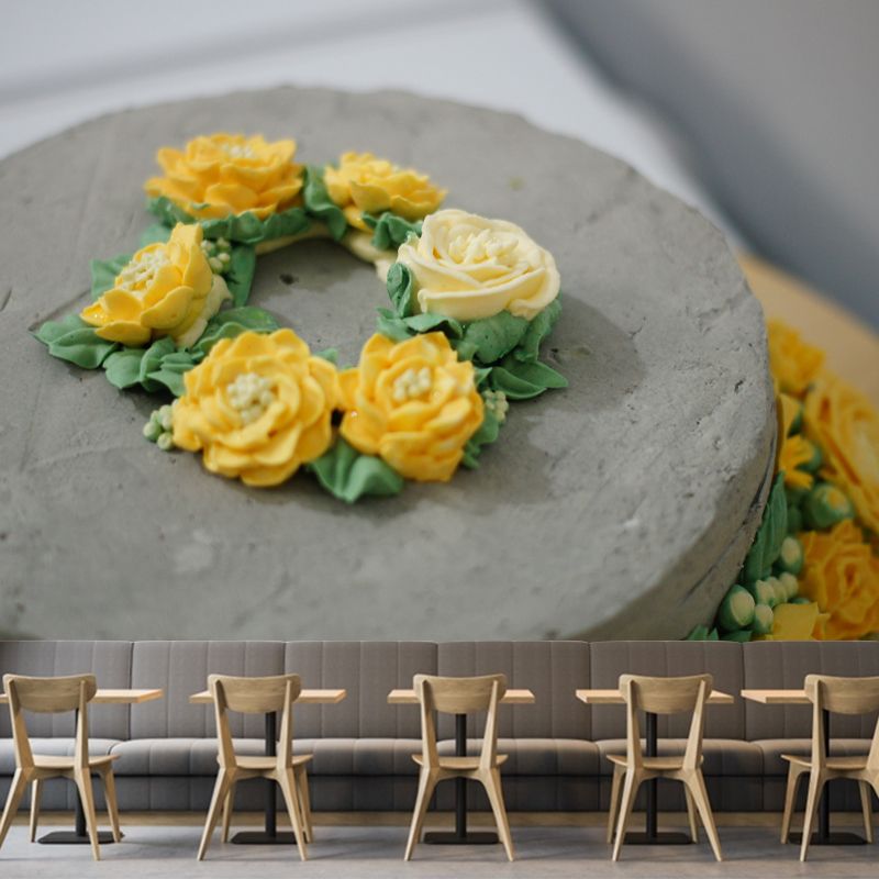 Papier peint mural Sweet Cake pour décor de magasin de desserts de couleur claire, sur mesure