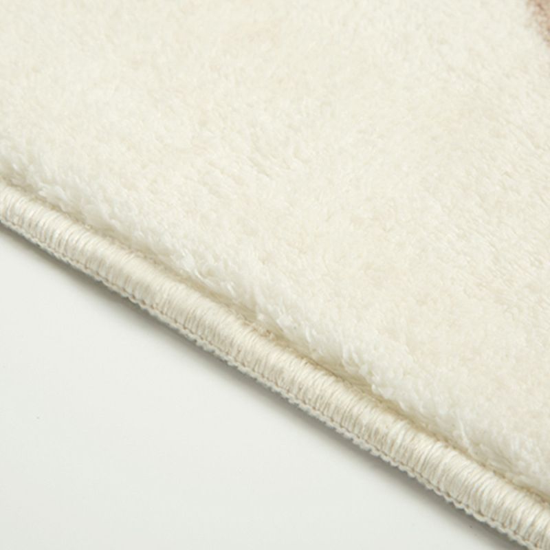 Light Brown Color Lump Rug Polyester Modern Rug Washable Rug for Living Room