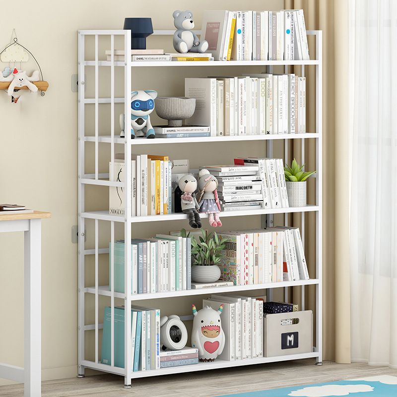 Vertical Rectangular Bookcase Metal 9.8" Wide Open Bookcase Book Shelf Contemporary