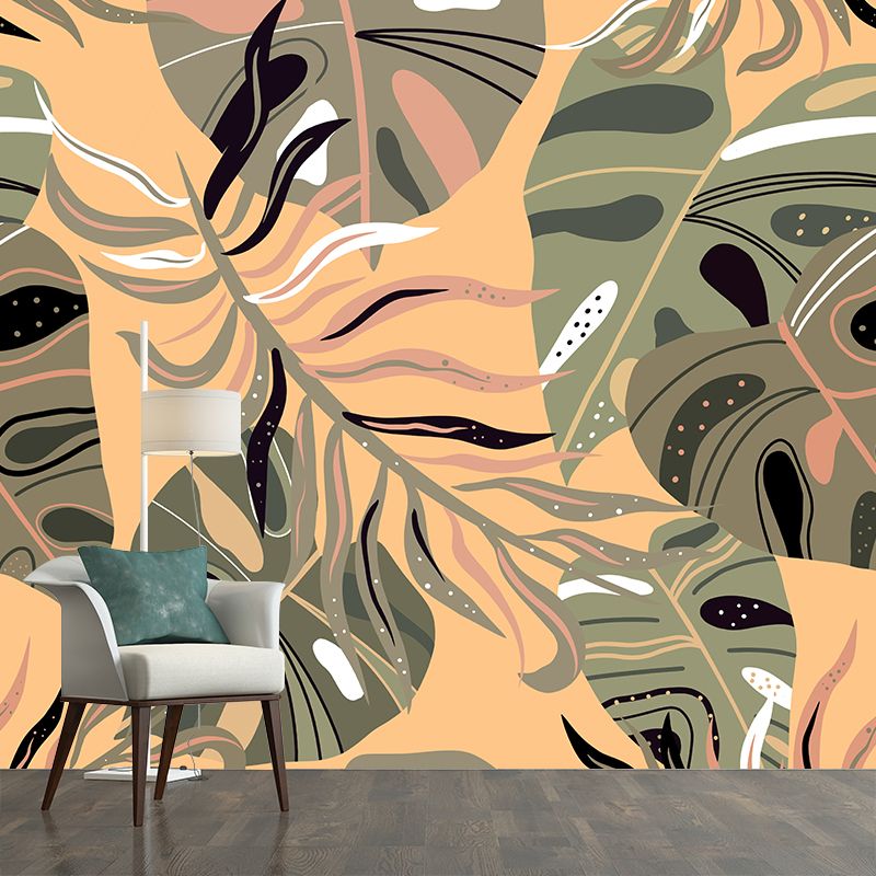 Plant Illustration Wall Mural Wallpaper Sitting Room Wall Mural