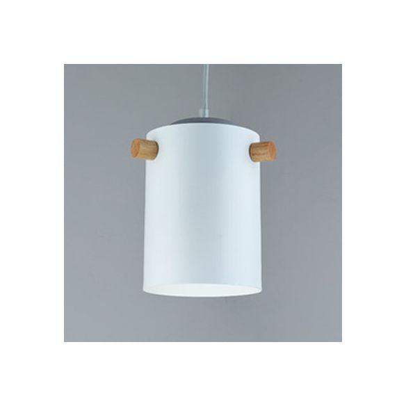 Bonbonfarbene zylindrische Suspension Licht Ein leichtes Macaron Aluminium Blau/Grün/Rosa/Weiß/Gelb Anhänger Licht für Korridor