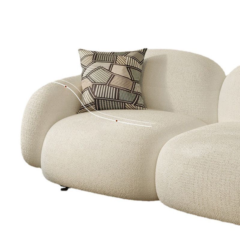 Contemporary Standard Settee with Tight Back Sofa and Black Base