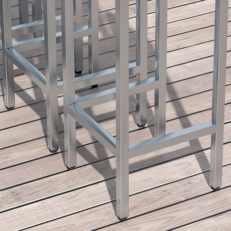 Industrial Water Resistant Bar Table Brown Plastic Top Table