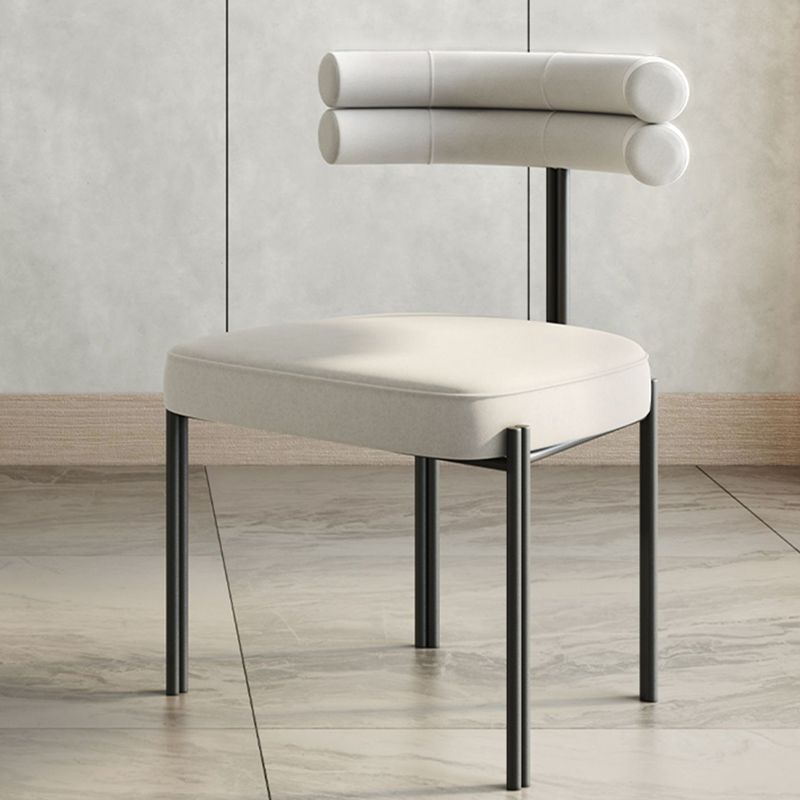 Industrial Style Side Chair Ladder Back Metal Dining Room Chair for Home