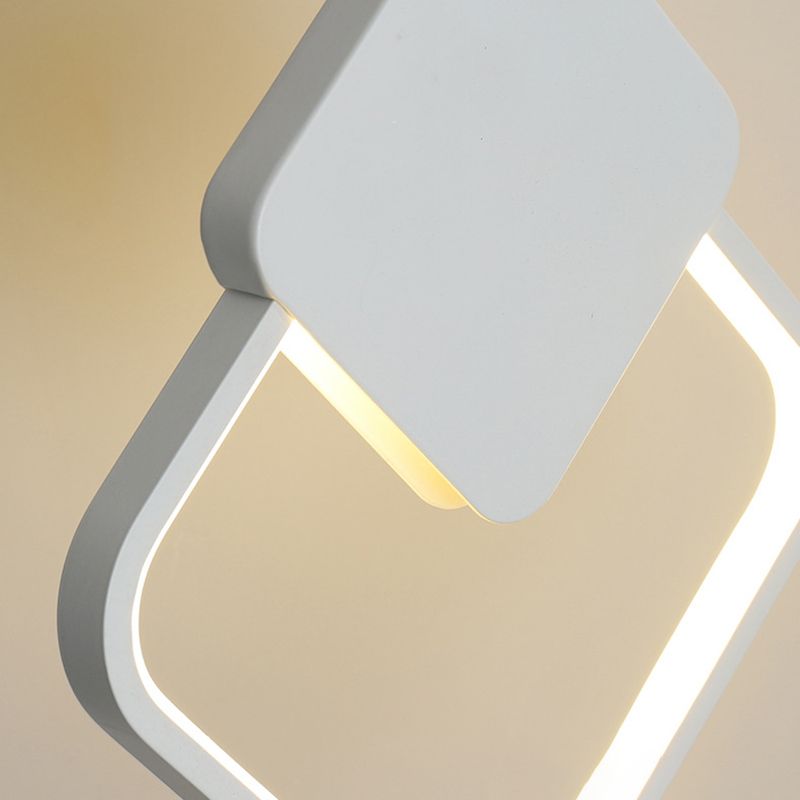 Postmodern Metal Ceiling Light Minimalist Style Geometry Led Pendant Lamp for Living Room