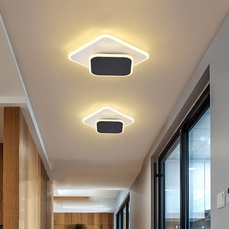 Lámpara de techo LED de montaje empotrado contemporánea para dormitorio