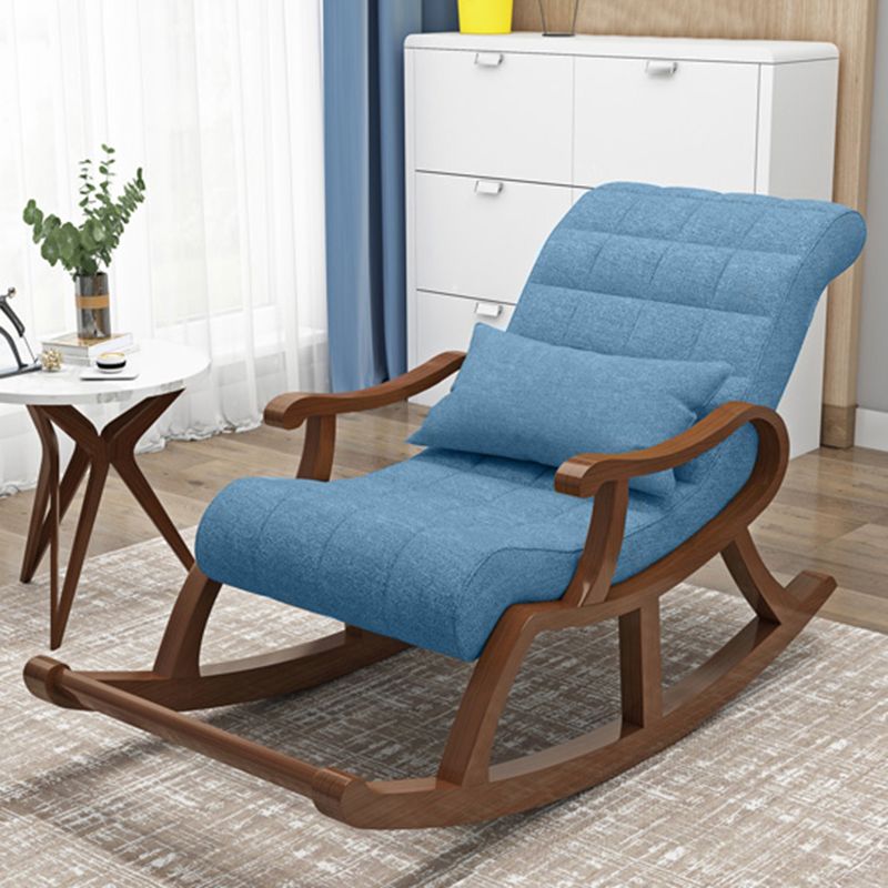 Mid-Century Modern Recliner Chair Upholstered Recliner Chair with Pillow