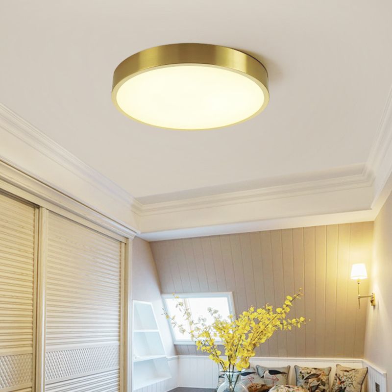 Circular Led Flush Mount Ceiling Light Fixtures Modern Acrylic Flush Light