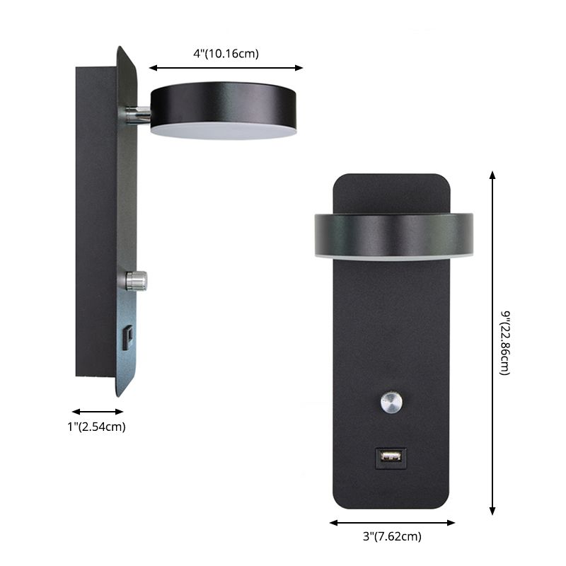 Minimalismo moderno Minimalismo LEDDA LETTURA LAMPAGGIO LAMPAGGIO ANGOLO REGOLABILE MOLTO MOLTO SCONCE LAGUA DELLA MOLTA CON STUSTRO DEMING + DESIGN USB