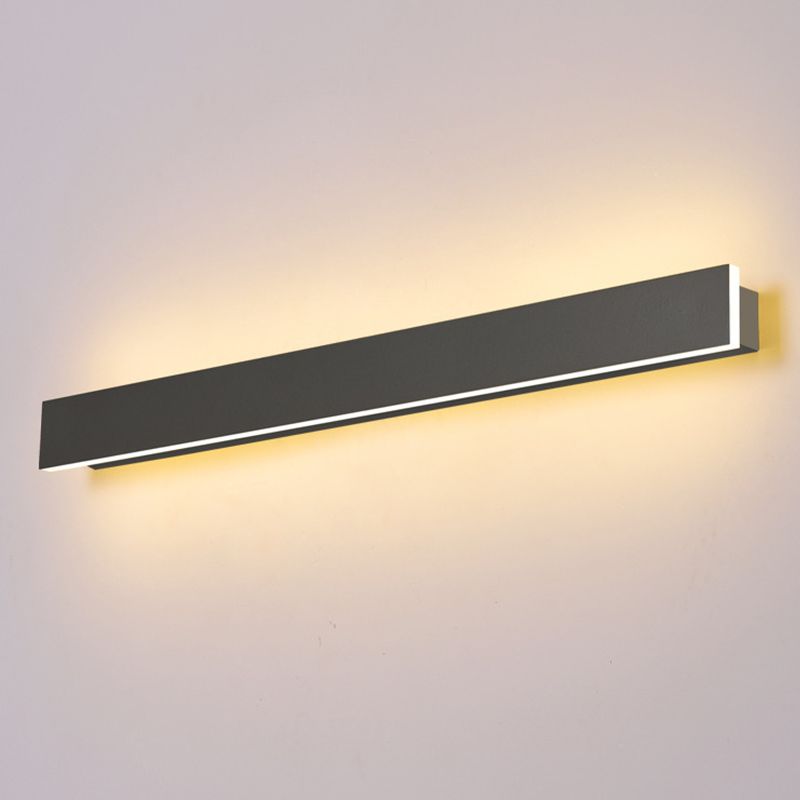 Black Contemporary Bathroom Vanity Light 1 Light LED Bath Bar