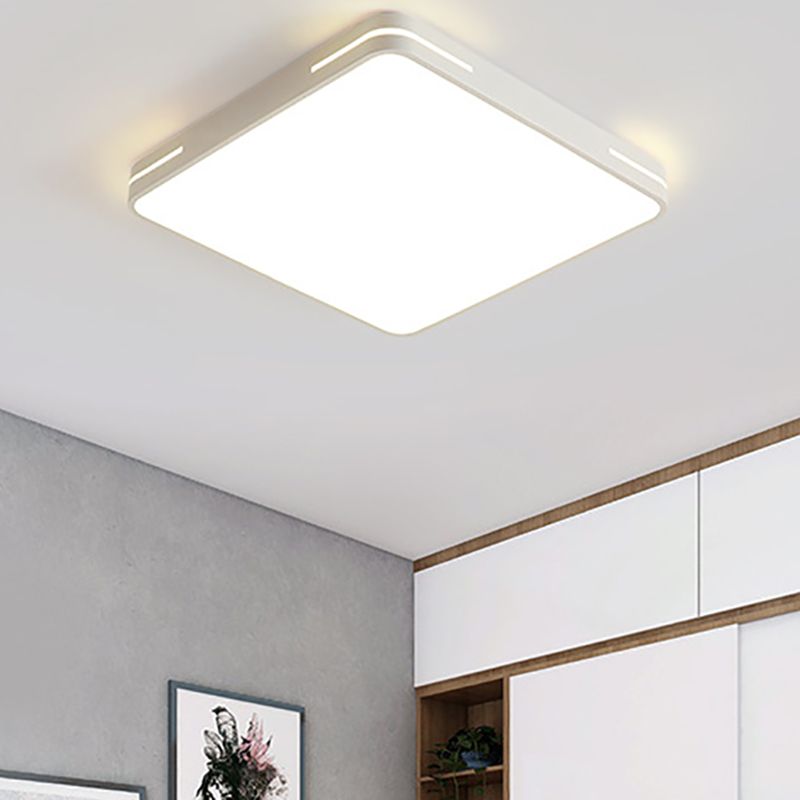 Minimalist Geometric Flush Mount Lighting Metal 1 Light Flush Ceiling Lights