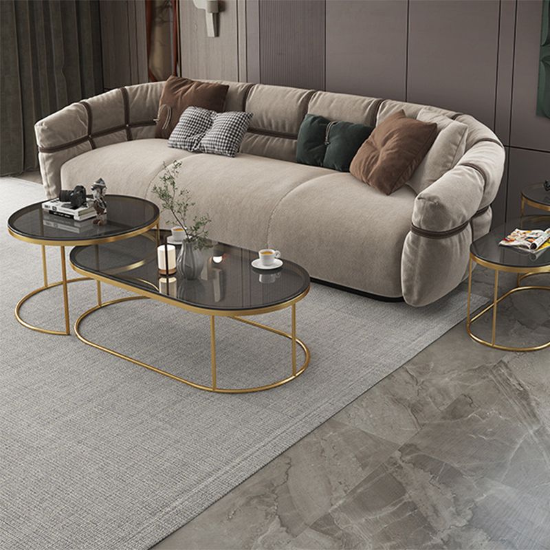 Frame Base 2 Nesting Coffee Table Modern Glass Coffee Table Set