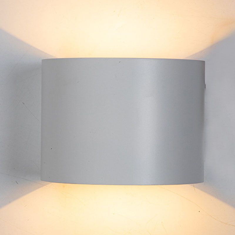 Lampada a parete da esterno a 2 luci moderne con parete in alluminio per giardino