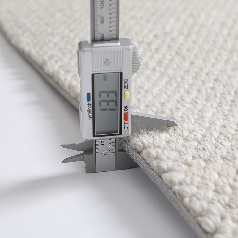 Grey Solid Color Area Rug Modern Polyester Area Carpet Easy Care Rug for Living Room