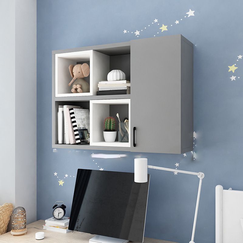 Modern Floating Bookshelf Wooden Wall Mounted Bookcase Shelves Included for Home