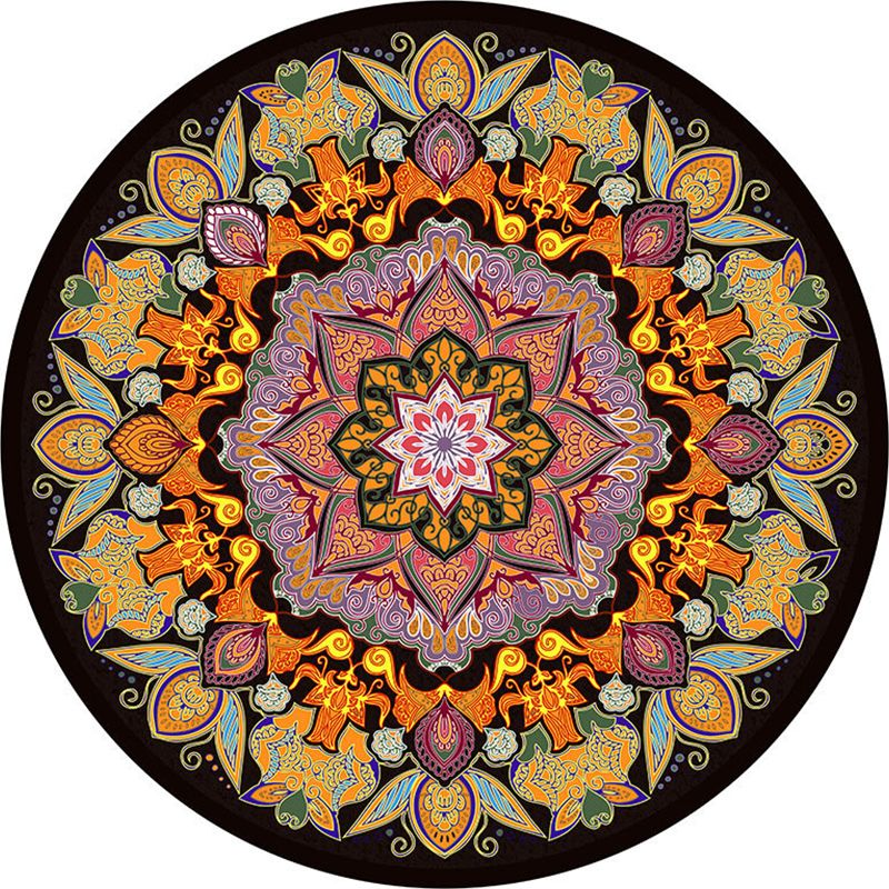 Classy Multicolor Tribal Print Rug Synthetics Bohemian Carpet Non-Slip Pet Friendly Washable Area Rug for Home Deco