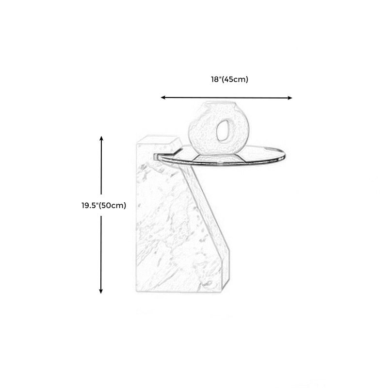 Round Clear Glass Coffee Table2 Legs Base 1 Single Cocktail Table