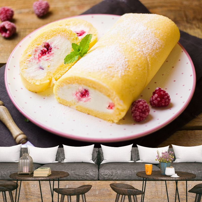 Delicious Dessert Mural Wallpaper for Commercial Use, Personalized Size Available