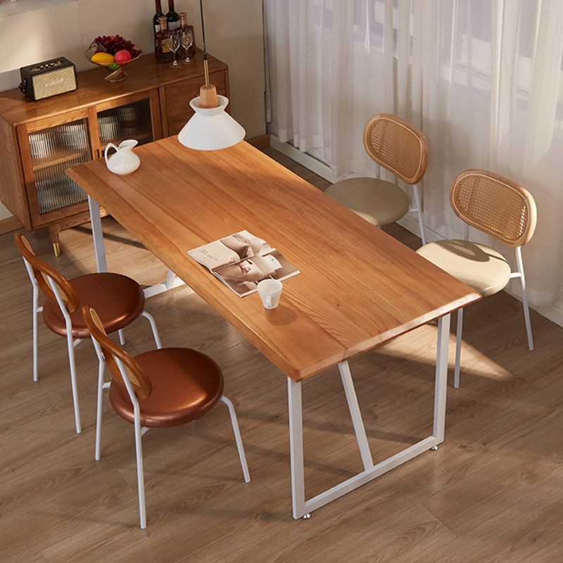 Industrial Rectangle Ash Dining Table 1/2/4/5 Pieces Dining Set for Dining Room