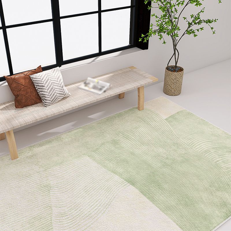 Simplicity Area Carpet Modern Rug Polyester Stain Resistant Area Rug for Living Room