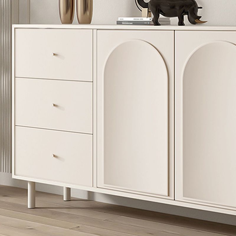 Modern Dining Server Engineered Wood Buffet Server with Doors for Living Room