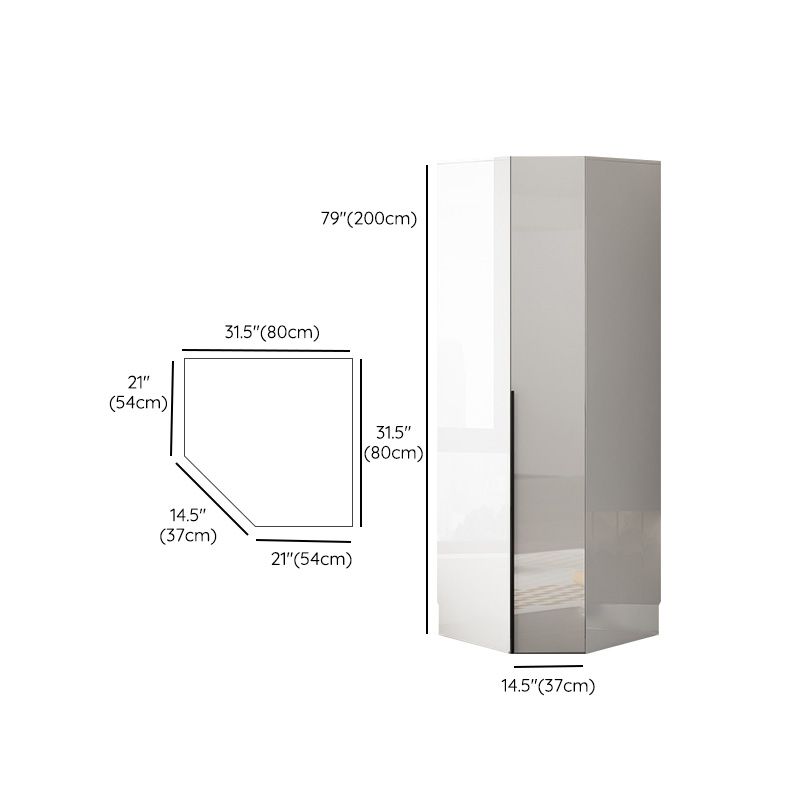 White Colour Wooden Wardrobe Soft Close Drawer Wardrobe Closet for Bedroom