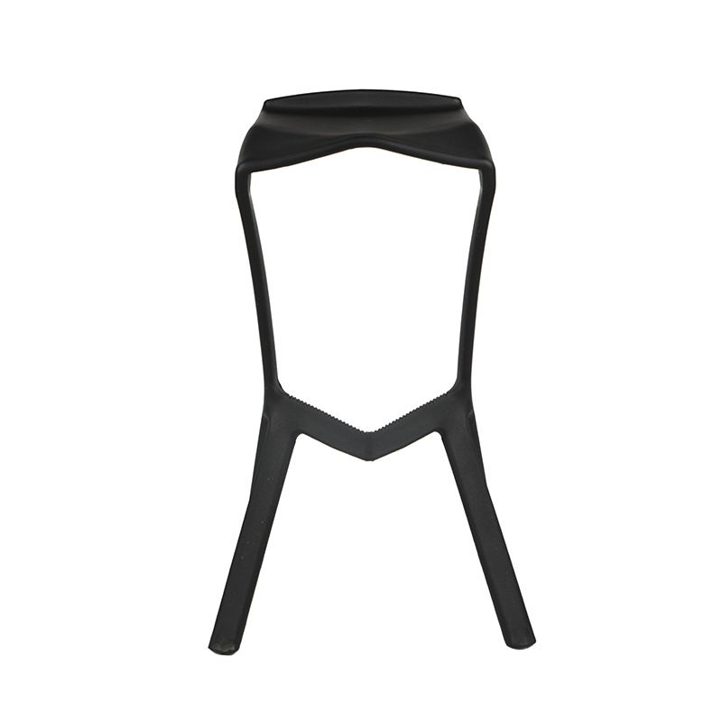 Nordic Distinctive Modelling Barstool Plastic 4 Legs Bar Stool for Living Room, Set of 4