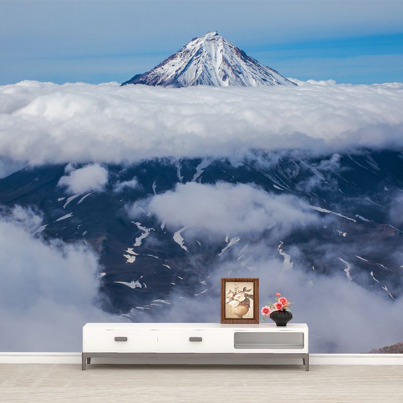 High Mountain Wall Covering for Living Room Waterproofing Mural, Customized Size