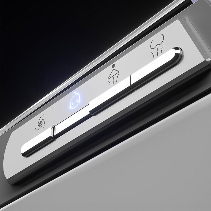 Elongated Wall Mounted Bidet Antimicrobial Smart Bidet with Heated Seat and Dryer