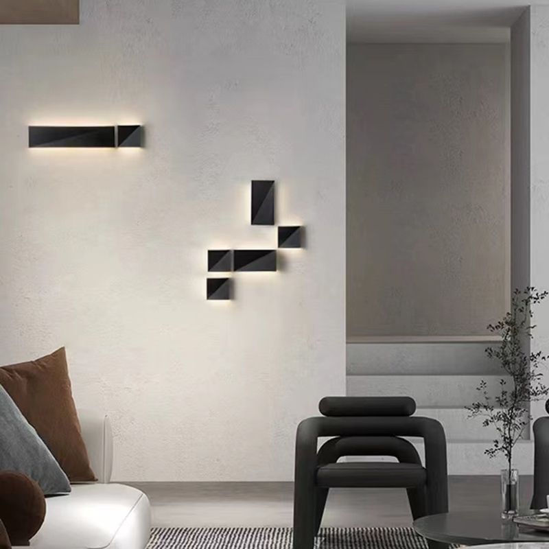 Modernism Wall Sconce Rectangle Shade Sconce Lighting for Bedroom