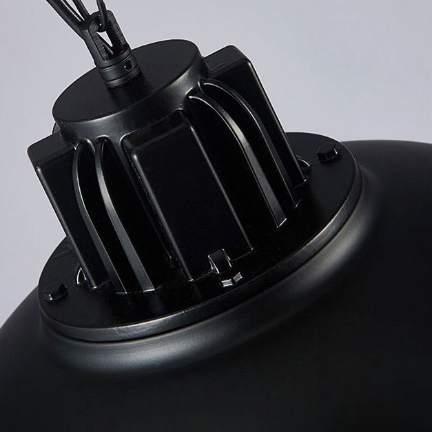 Dome-Shaped 1-Light Industrial Metal Pendant Light Hanging Ceiling Light