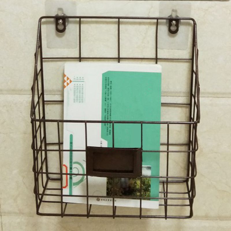 Wall Mounted Bookshelf Contemporary Style Bookcase for Home Study Room