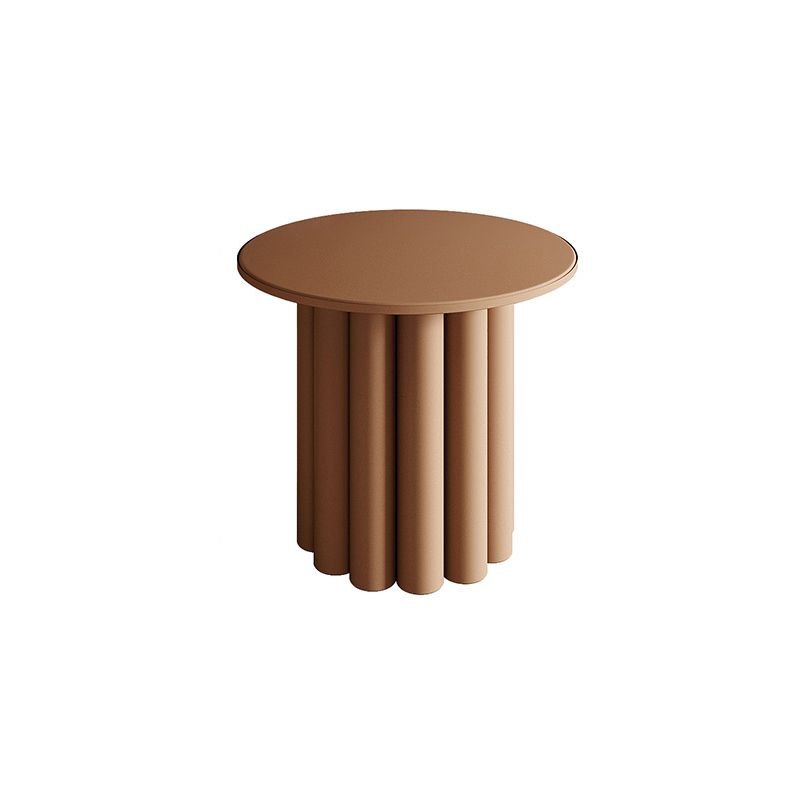 Nordic Wood Pedestal Coffee Table Macaroon Round Nesting Coffee Table