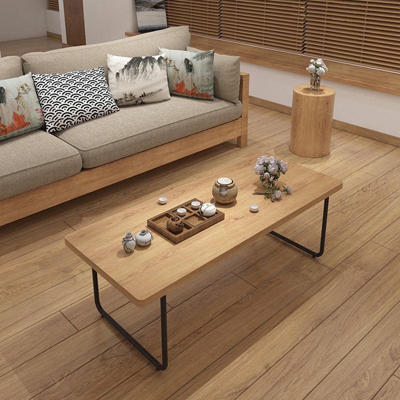 Sled 1 Single Coffee Table Scandinavian Pine Wood Rectangular Cocktail Table