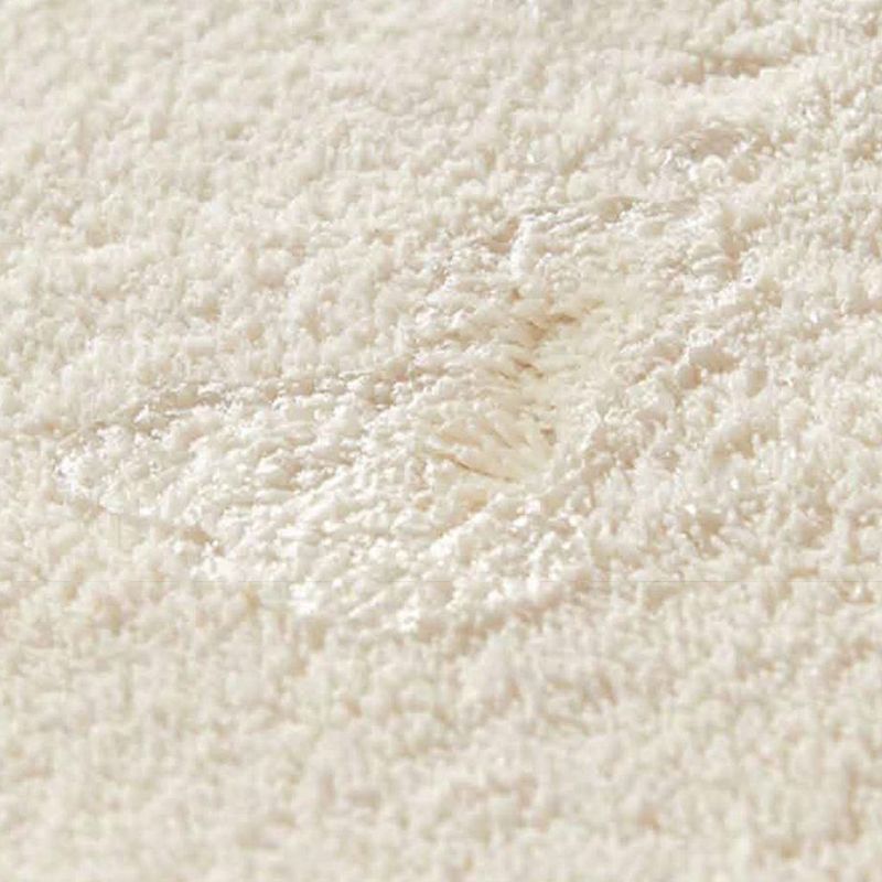 Light Grey Modern Rug Polyester Striped Area Rug Washable Rug for Living Room