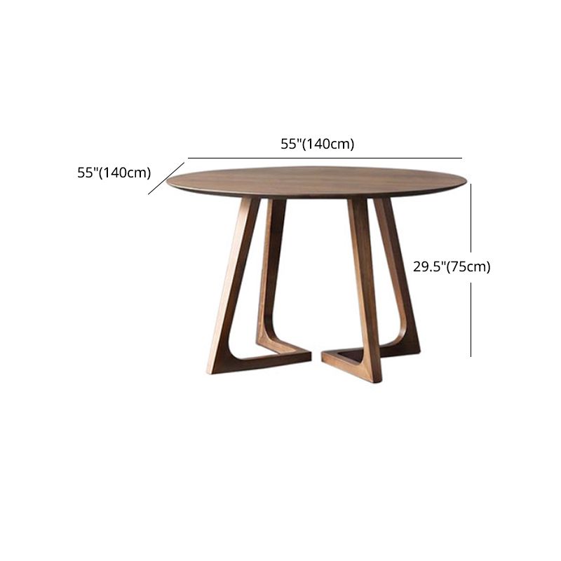 Modern 1/5/7 Pieces Dining Set Round Pine Wood Dining Table for Dining Room