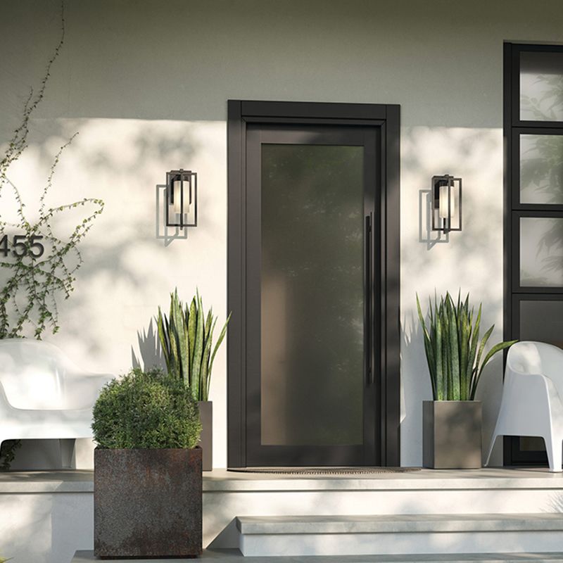 Modernism Wall Sconce White Glass Sconce Light Fixture for Courtyard