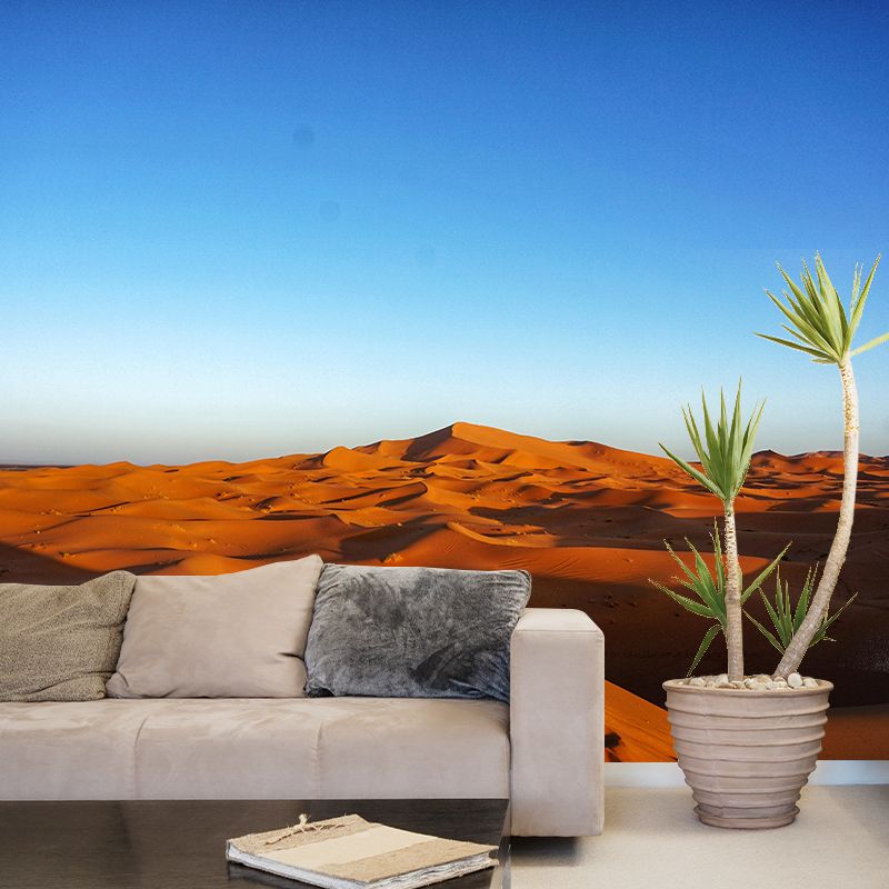 Soft Color Desert Landscape Mural Decal Modern Wall Covering for Sitting Room