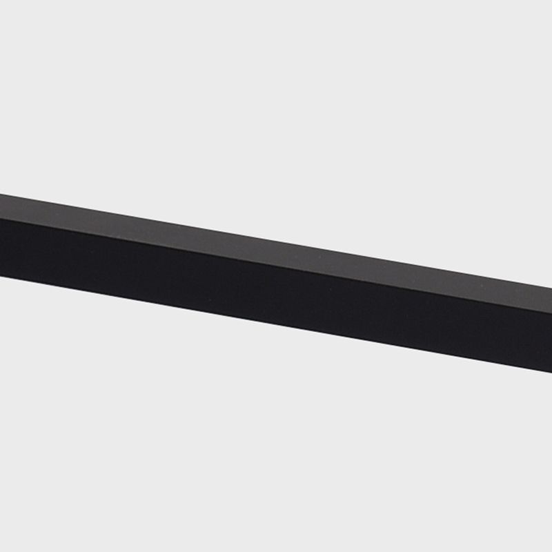 Forma lineal Luz de pared de metal Estilo moderno de 2 luces Luz de pared de pared en negro