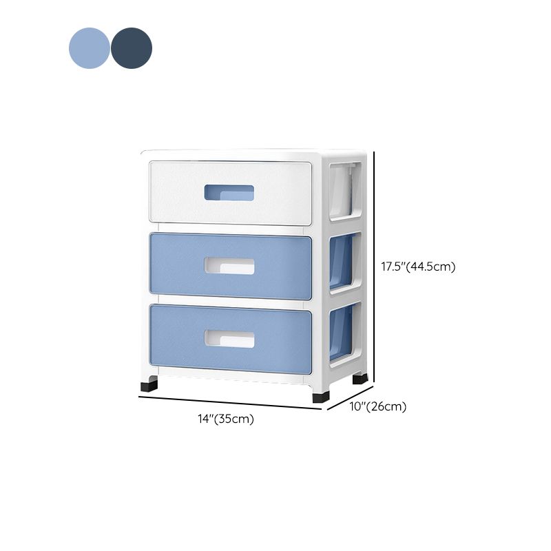 Scandinavian Kids Dresser Set Vertical Plastic Dresser for Kids