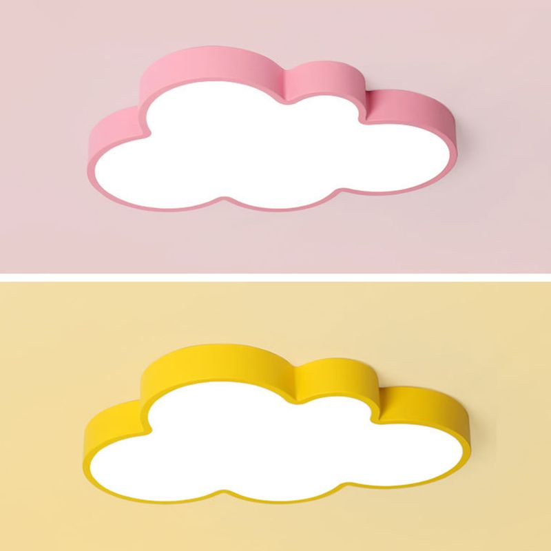 Nuage de nuages Fixtures Macaron Acrylique Fixation du plafond pour la chambre à coucher