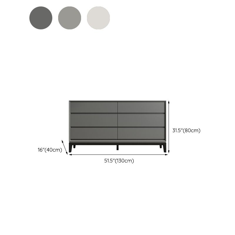 Contemporary Accent Chest with Drawers and Straight Legs Rectangle Chest