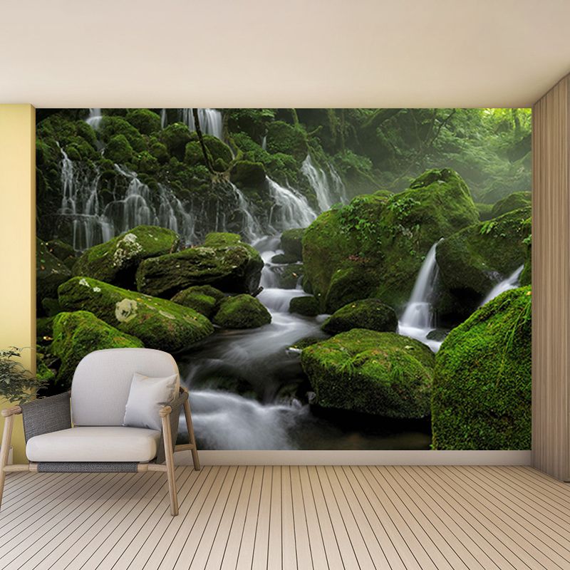 Photography Forest Wall Mural Living Room Environmental Stain Resistant Mural