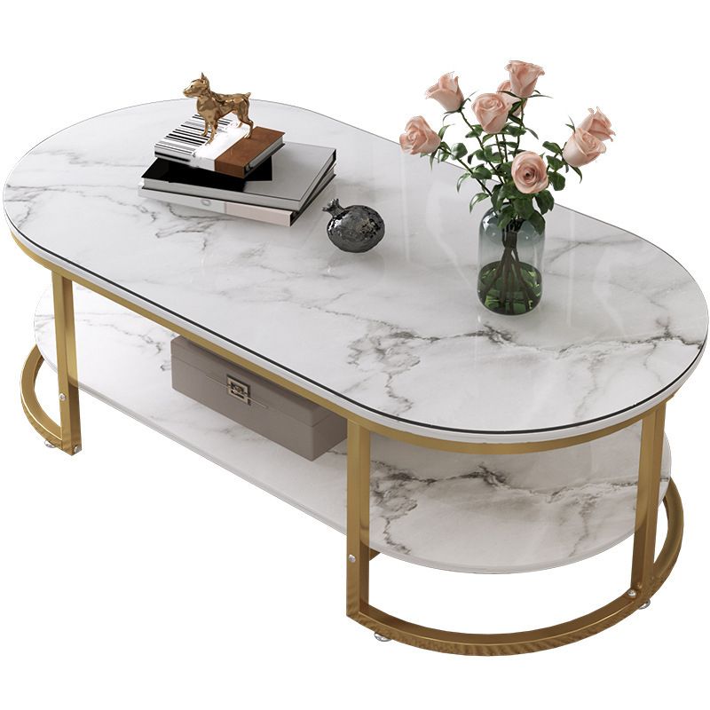 16"H Contemporary Coffee Table Single Wood Coffee Cocktail Table